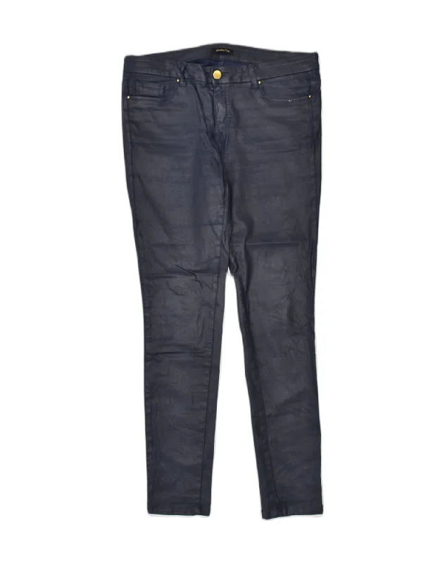 MASSIMO DUTTI Womens Skinny Casual Trousers W32 L30 Large Navy Blue Trousers Denim Blue MASSIMO DUTTI Womens Skinny Casual Trousers W32 L30 Large Navy Blue Trousers Denim Blue