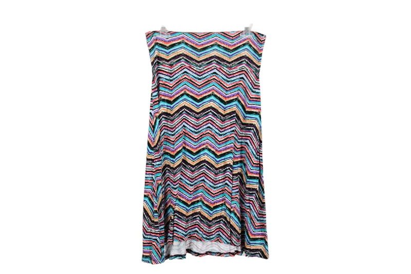 LuLaRoe Striped Skirt | M velvet skirt glossy