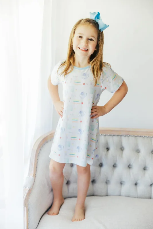 Back to School Watercolor Play Dress Tunics Gym athletic