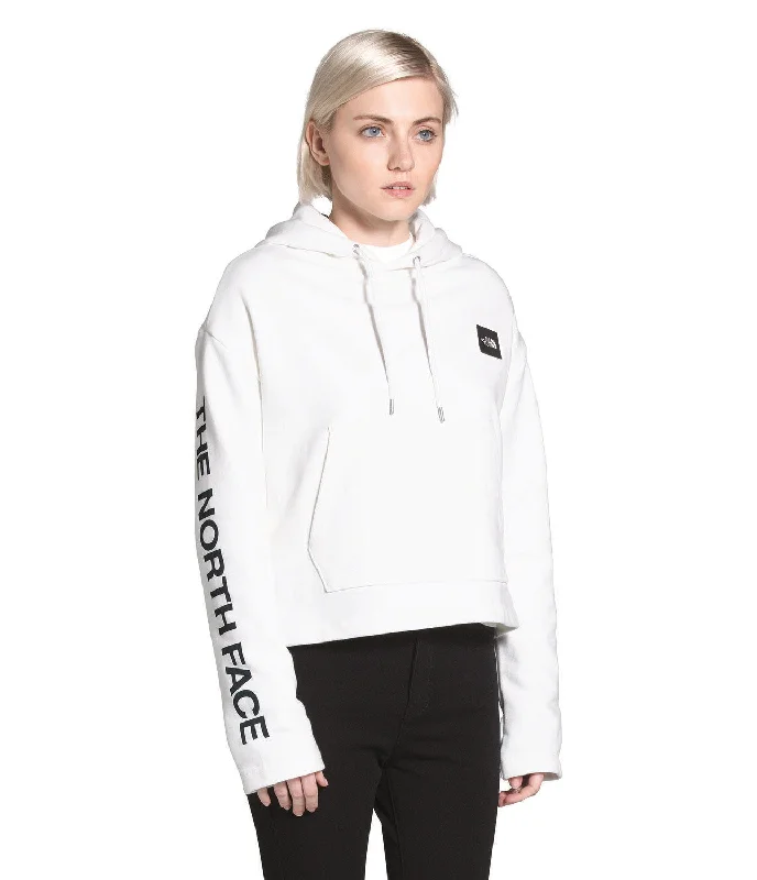 Long Sleeve FT Logo Crop Pullover Hoodie - Women’s|-|Chandail à capuchon court FT avec logo - Femme Hoodie with Velcro Closure Adjustable Secure