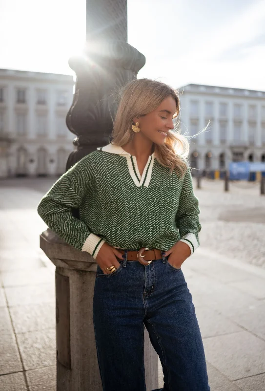 Green Lomond Sweater Sweater Knitwear Pullover