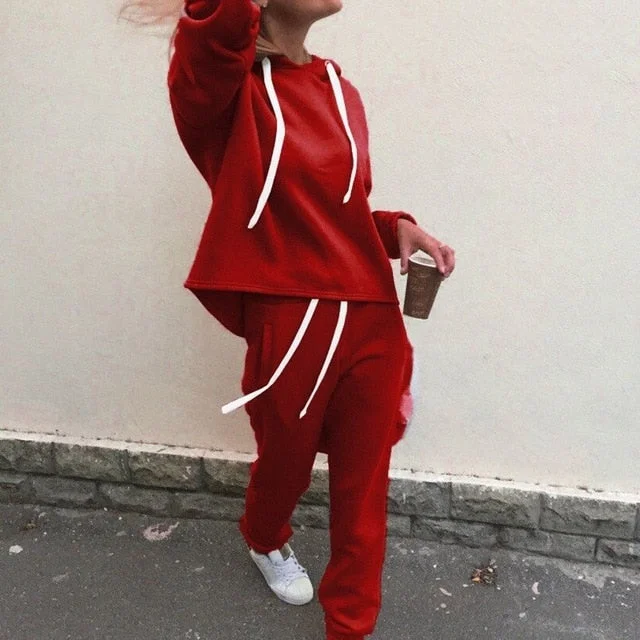 Red 2Pcs Suit