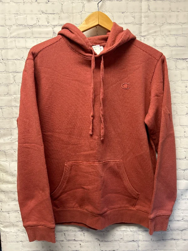 Size Medium Ladies Pink Champion Hoodie Hoodie with Hem Lace Feminine Delicate