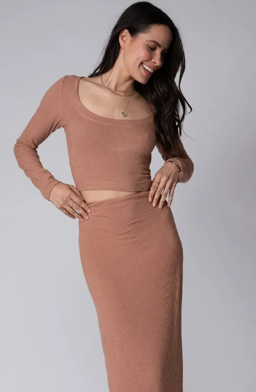 Camel Classic Rib Skirt mini skirt trendy