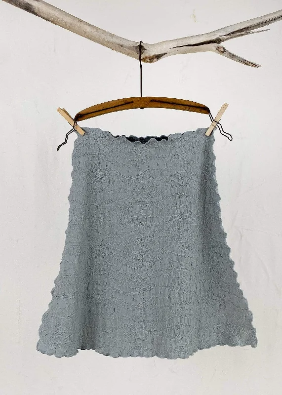 Puritan Grey Catty Jacquard Knit Bias Skirt tulle skirt dreamy