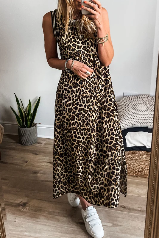 PRICKLE & POLLY Leopard Dress Tunics Trendy modern