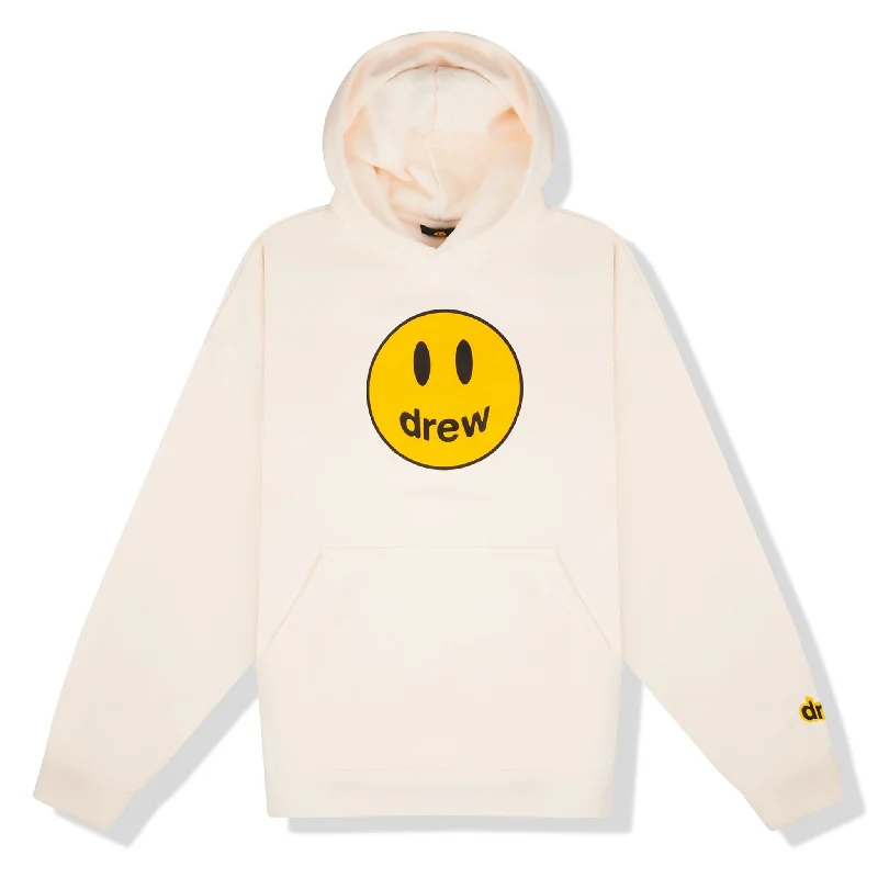 Drew House Mascot Hoodie Cream Hoodie with Pastel Soft Subtle