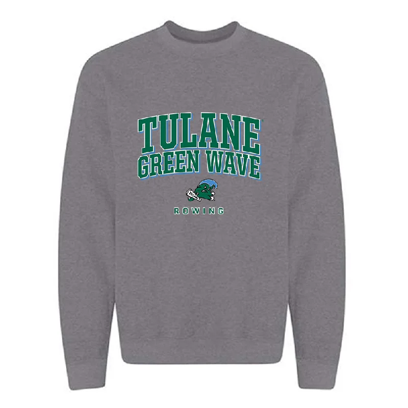 Tulane - NCAA Women's Rowing : Ava Anderson - Classic Shersey Crewneck Sweatshirt Hoodie with Hem Contrast Bold Stylish