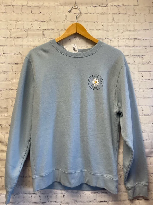 Size Medium Ladies Blue Simply Southern Sweatshirt Hoodie with Front Slit Layering Stylish Size Medium Ladies Blue Simply Southern Sweatshirt Hoodie with Front Slit Layering Stylish