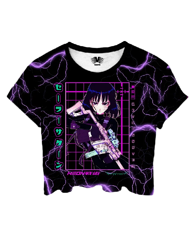 Sailor Saturn Crop Top Fashionable Trendy Casual