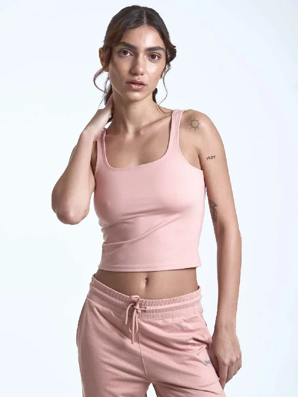 Caley Crop Tank Top charcoal tank top