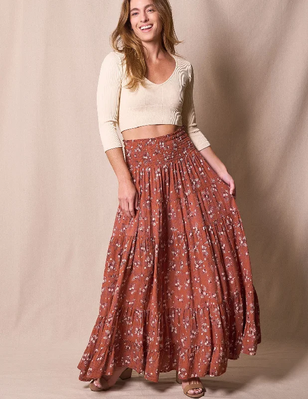 Emmalyn Maxi Skirt cashmere skirt plush