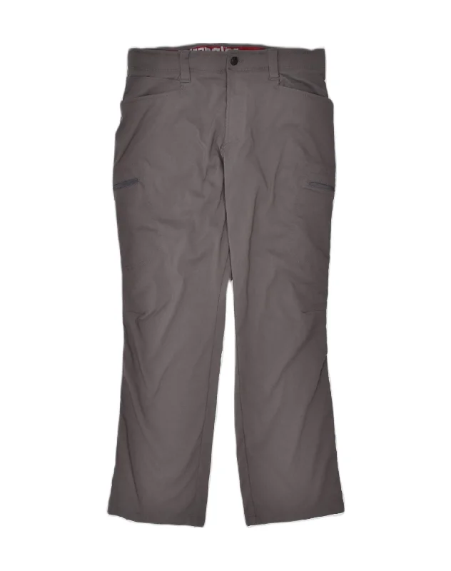 WRANGLER Womens Cargo Trousers W32 L30 Grey Nylon Sports High Waist Slim Fit Ankle Length WRANGLER Womens Cargo Trousers W32 L30 Grey Nylon Sports High Waist Slim Fit Ankle Length