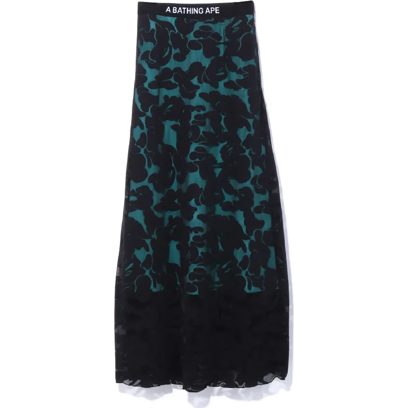 SOLID CAMO LONG SKIRT LADIES corduroy skirt durable
