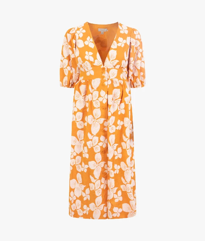 Cinthy button front jacquard dress Tunics Fashionable trendy
