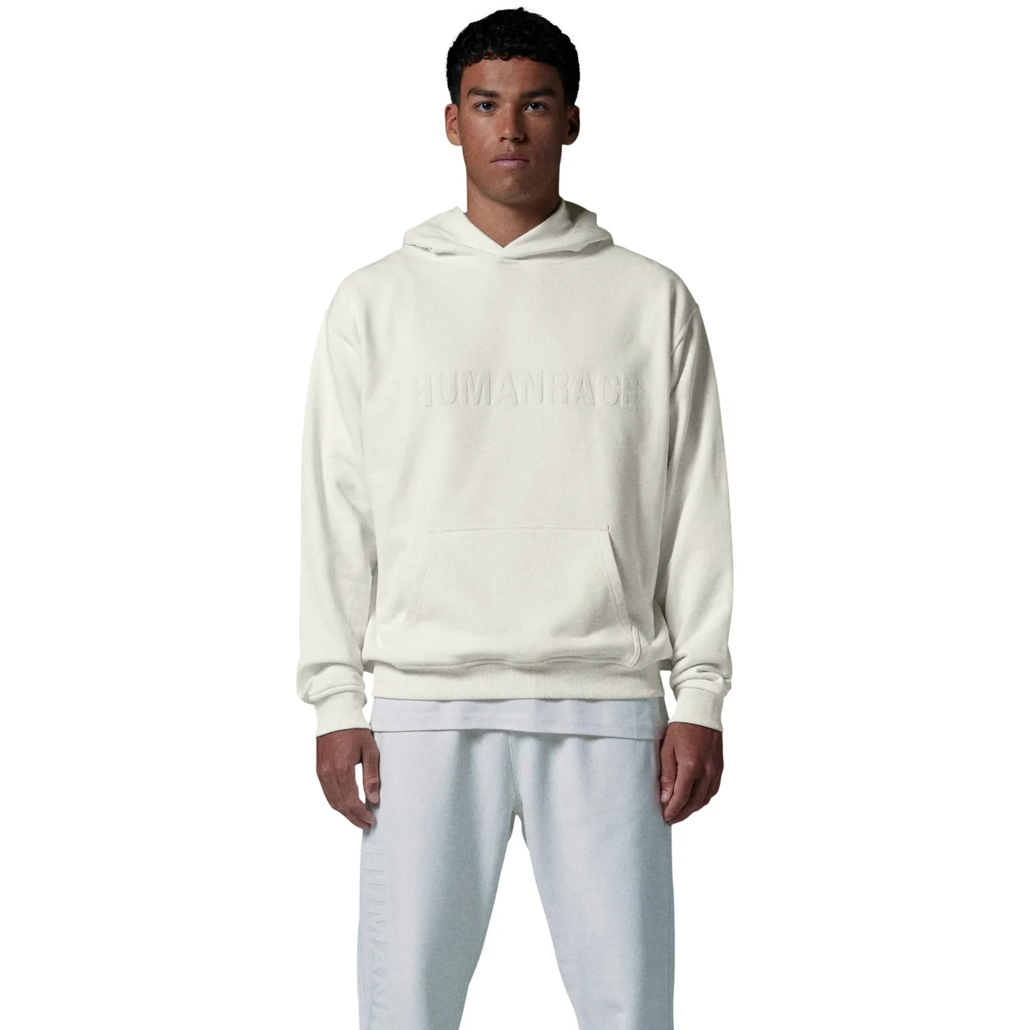 Human Race Human Bone White Hoodie Hoodie with Embroidery Detailed Premium