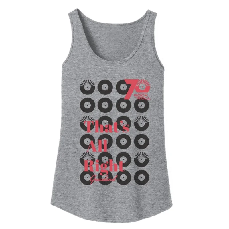 Elvis 70 Years Of Rock N Roll That's All Right Women's Tank casual tank top