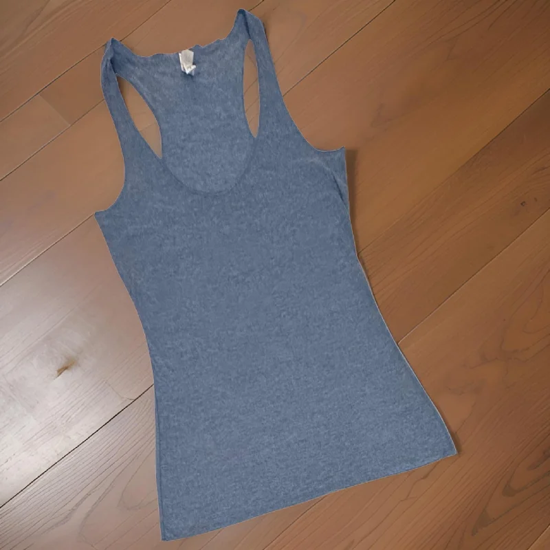 *BELLA CANVAS* ~BLUE~ RACERBACK TANK TOPS (LIGHTWEIGHT) crossback tank top