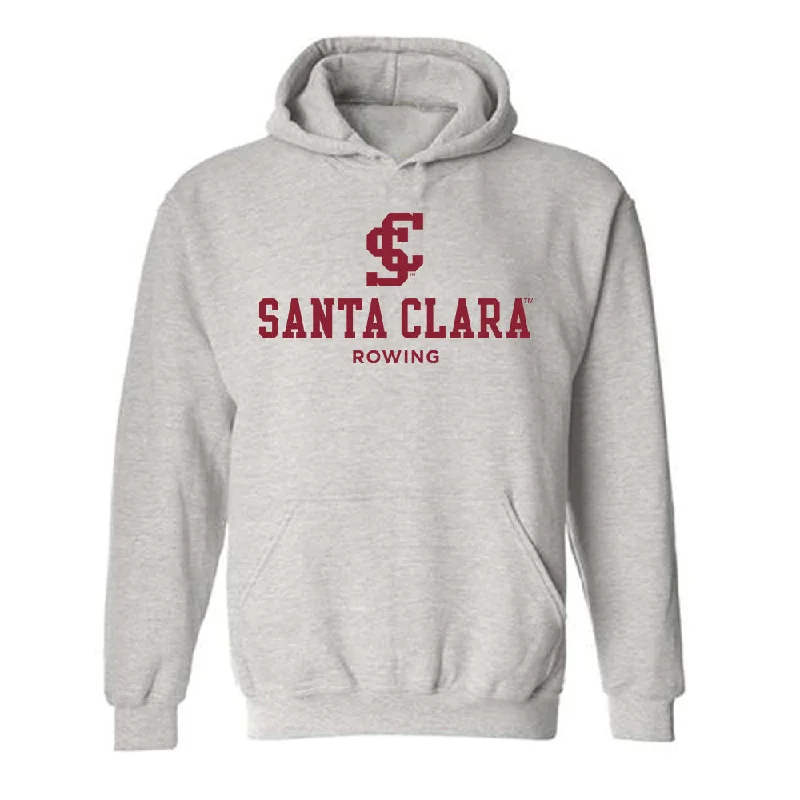 SCU - NCAA Women's Rowing : Karolina Barrier - Classic Fashion Shersey Hooded Sweatshirt Hoodie with Emblem Brand Identity