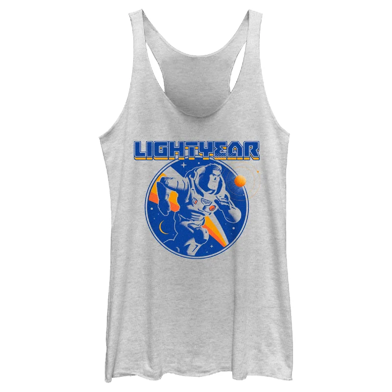 Women's Lightyear Retro Logo Racerback Tank Top bold tank top