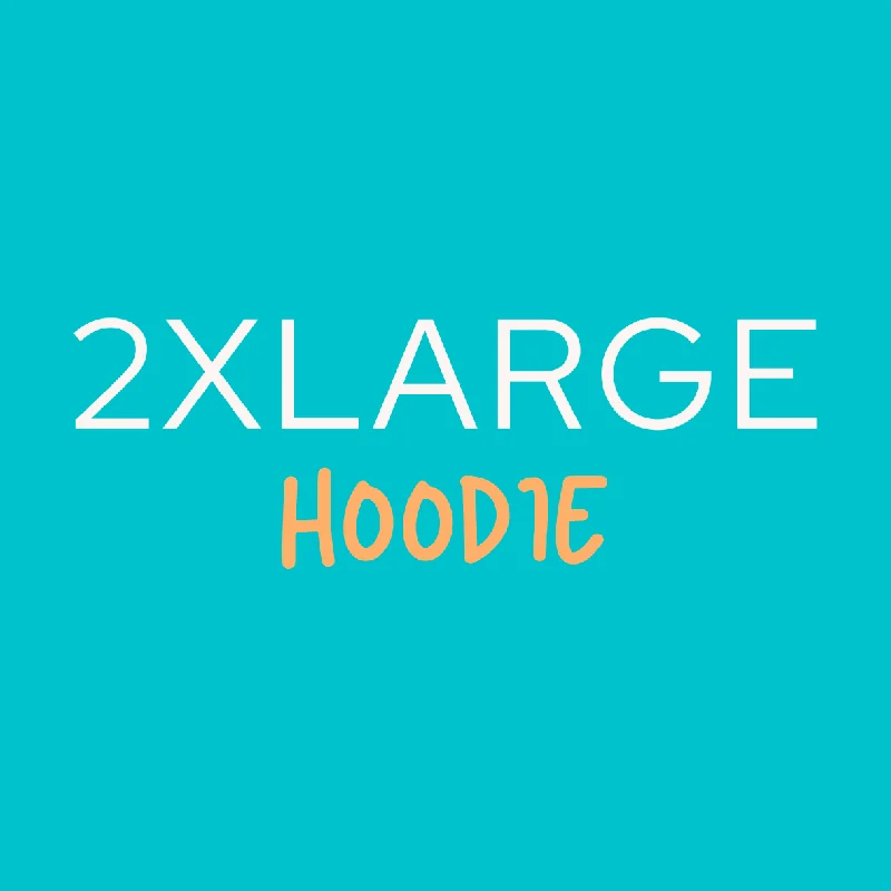 Hazel Blues® |  2XLARGE HOODIE Hoodie with V-Neck Classic Versatile
