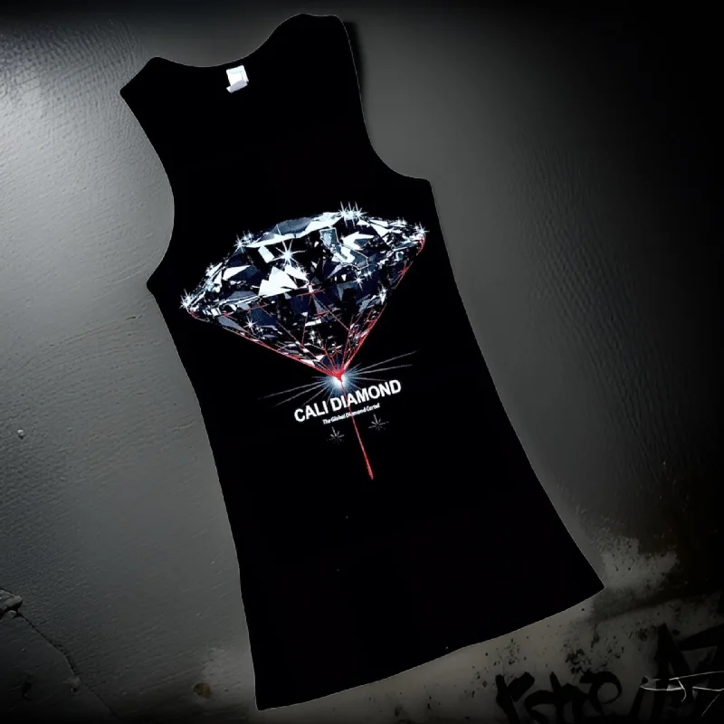 *CALI DIAMOND* ~FLUTED~ TANK TOPS FOR WOMEN flowy tank top