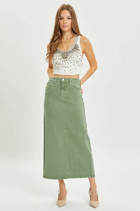 Charlene Denim Skirt corduroy skirt cozy