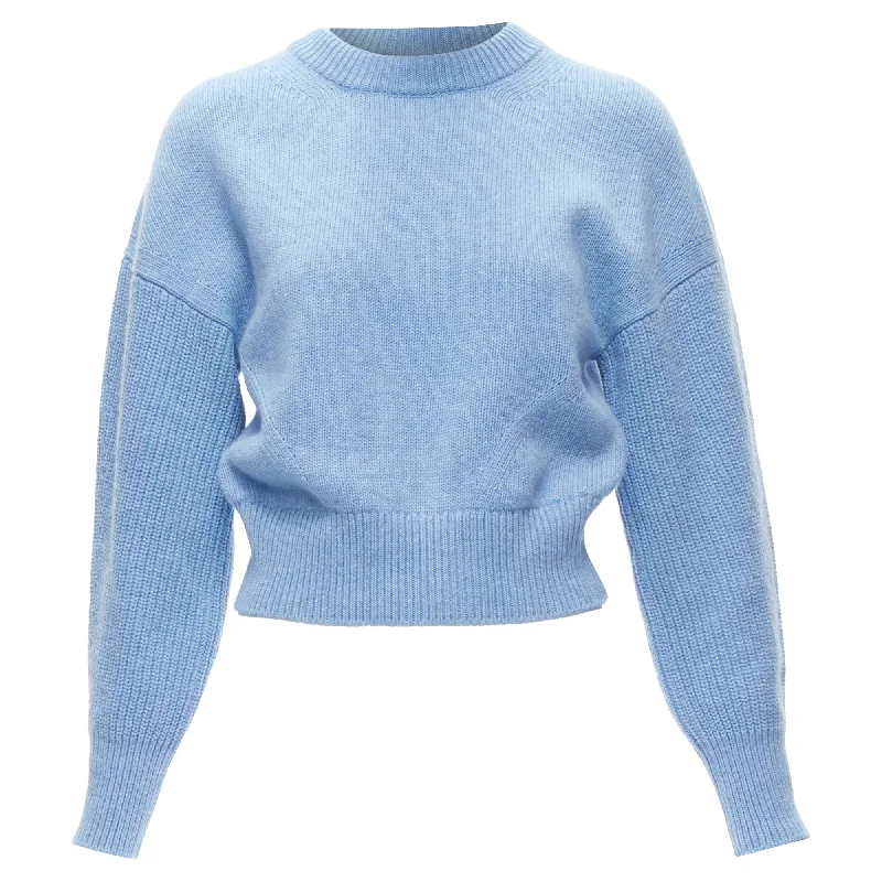 Alexander McQueen speckled wool boxy cropped sweater Welt Pockets Slit Pockets Flap Pockets Alexander McQueen speckled wool boxy cropped sweater Welt Pockets Slit Pockets Flap Pockets