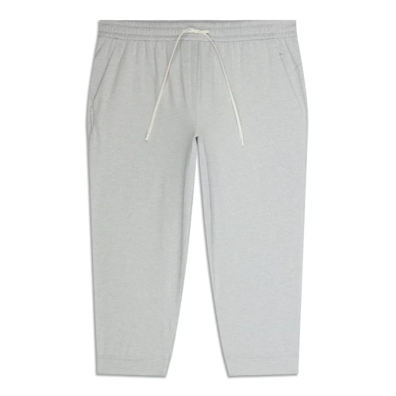 Soft Jersey Classic-Fit Mid-Rise Cropped Jogger - Resale Minimalist Jersey Tee