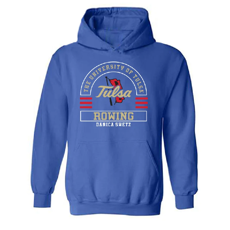 Tulsa - NCAA Women's Rowing : Danica Swetz - Classic Fashion Shersey Hooded Sweatshirt Hoodie Crop Top Short Trendy