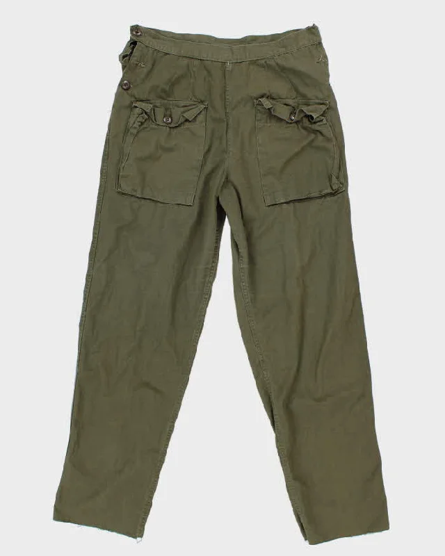 60s US Army Nurse Trousers 32x33 Trousers Bootcut Casual