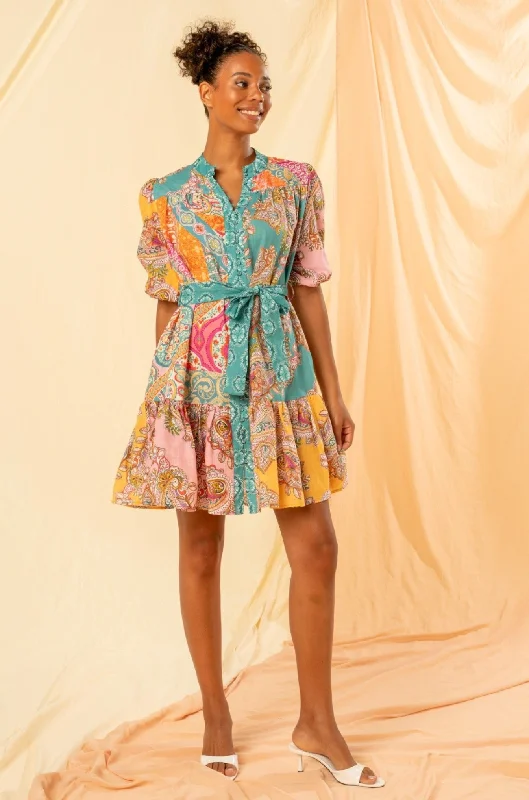 Kachel Dora Dress Crew Neckline Casual