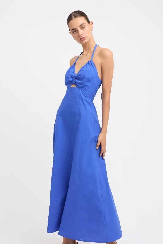 Poplin Halter Dress Casual Short Summer