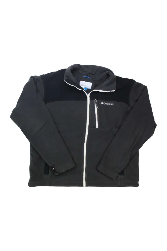 Mens Steen Mountain Full Zip Fleece Jacket Front Pockets Side Pockets Patch Pockets