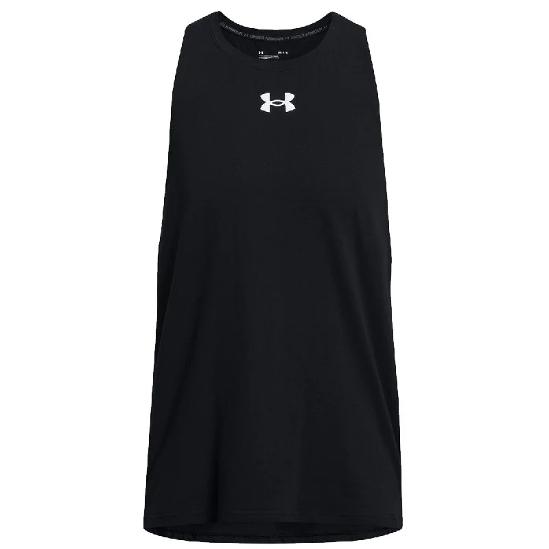 Under Armour Baseline Cotton Tank Top - Mens - Black/White tie dye tank