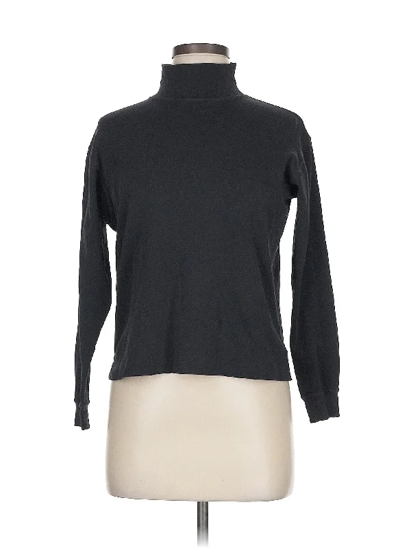 Turtleneck Sweater Houndstooth Herringbone Solid