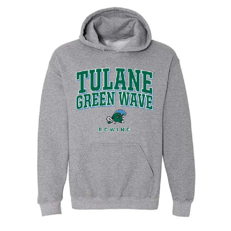 Tulane - NCAA Women's Rowing : Ava Anderson - Classic Shersey Hooded Sweatshirt Hoodie with Hem Patch Decorative Personalized