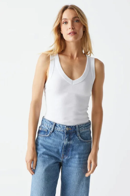 Michael Stars - Maya V-Neck Tank Top flirty tank top