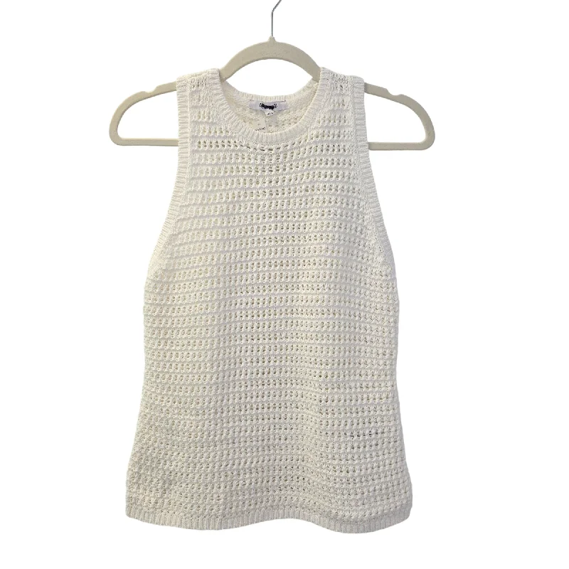 NWT Madewell Portman Cotton Crochet Tank Top Size Medium print tank top