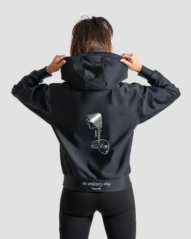 GoofyPRO Women's Cayton XTR Midweight Hoodie - Don't Wait - Limited Edition Hoodie with Back Slit Movement Comfort GoofyPRO Women's Cayton XTR Midweight Hoodie - Don't Wait - Limited Edition Hoodie with Back Slit Movement Comfort