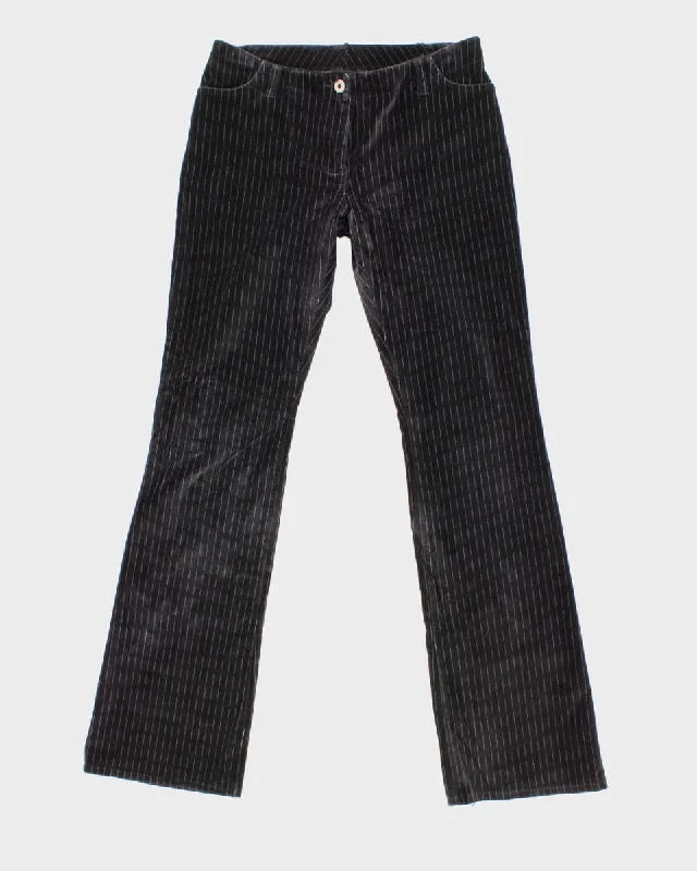 Vintage 90s/00s Guess Velvet Pinstripe Trousers - W30 L31 Trousers Silk Elegant