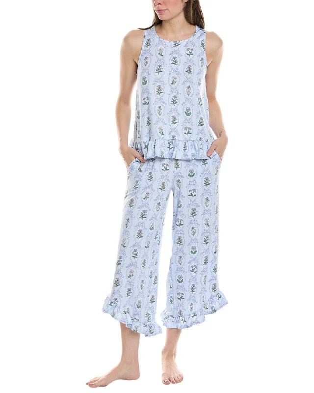 Kensie 2pc Tank & Crop Pant Set lounge tank top