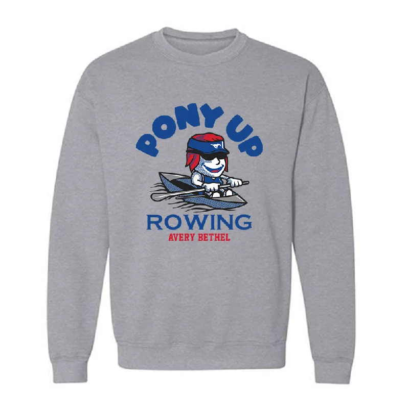 SMU - NCAA Women's Rowing : Avery Bethel - Fashion Shersey Crewneck Sweatshirt Hoodie with High Neck Warm Protective