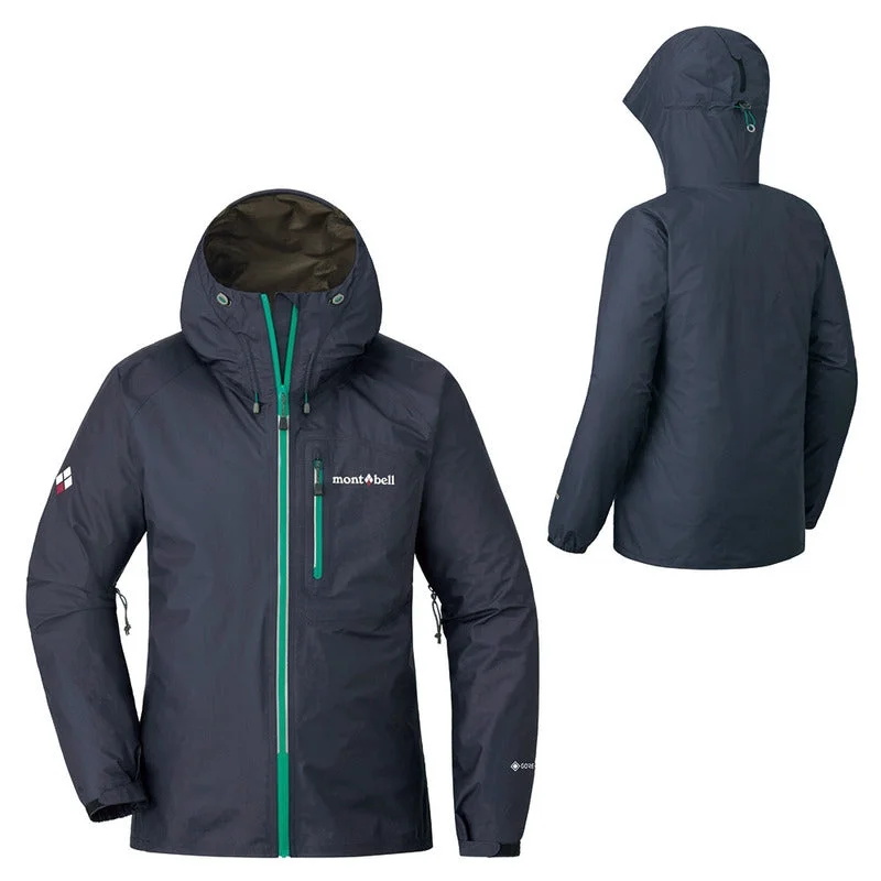 Montbell US Women's Torrent Flier Jacket Waterproof GORE-TEX - GRAPHITE BLUE Hooded Jacket Caped Jacket Shawl Collar Jacket