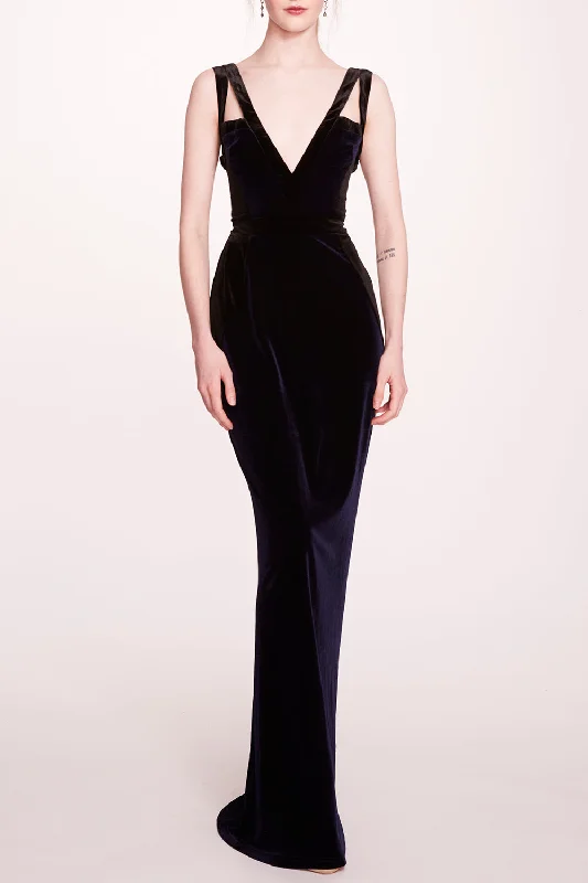 V-Neck Evening Dress Tunics Exclusive limited
