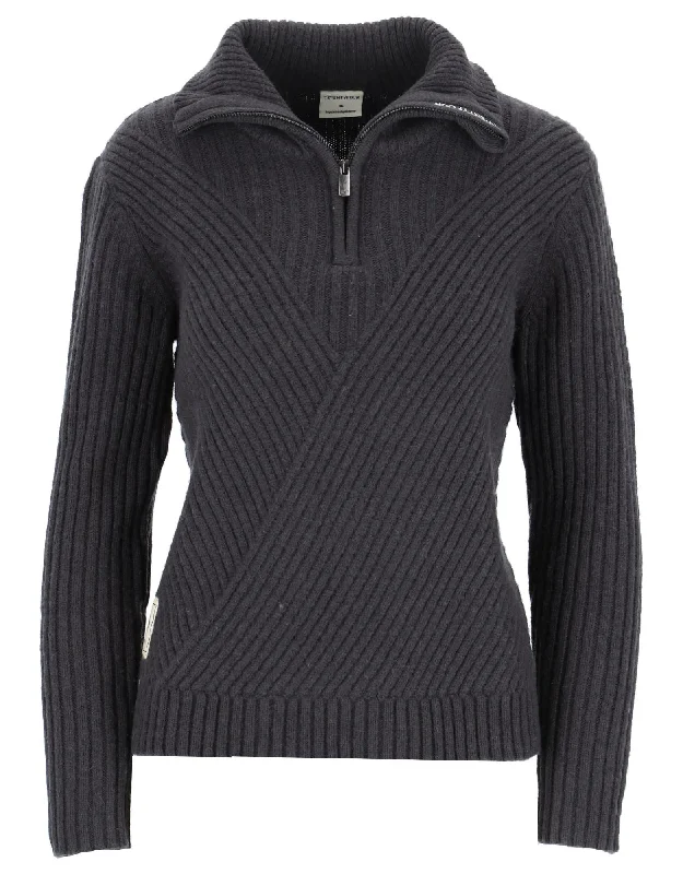 Finse Una Knit Sweater D Silk Blend Satin Velvet