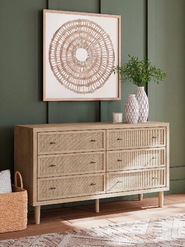 Cielden Six Drawer Dresser Crew Neckline Sporty