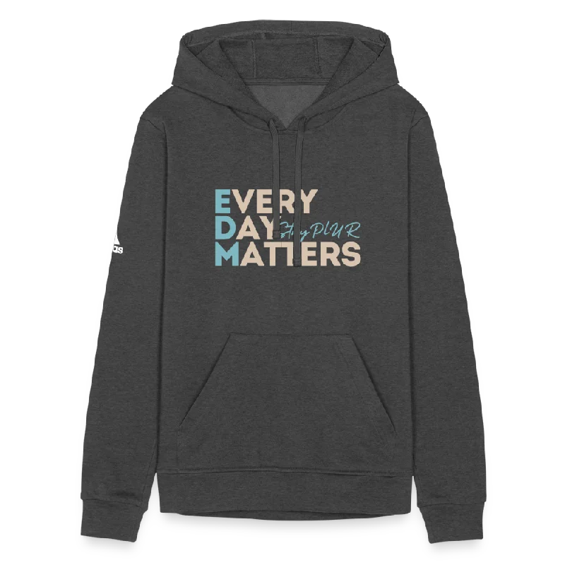 EDM Adidas Unisex Fleece Hoodie Hoodie with V-Neck Classic Versatile