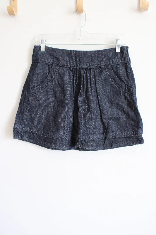 American Eagle Dark Wash Denim Mini Skirt | 2 silk skirt elegant