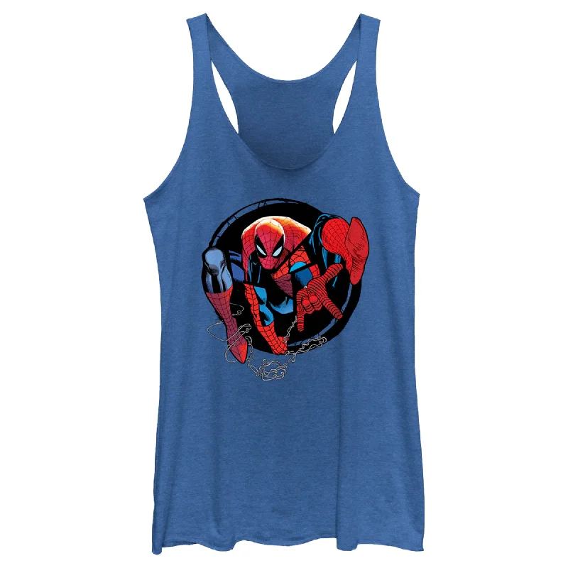 Women's Spider-Man: Beyond Amazing Web Slinger Circle Racerback Tank Top basic tank top